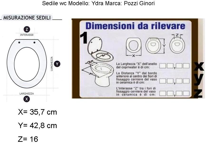 WC-Sitz Für Brunnen Ginori Vaso Ydra – Passgenauer Ersatz, Einfach Zu Montieren